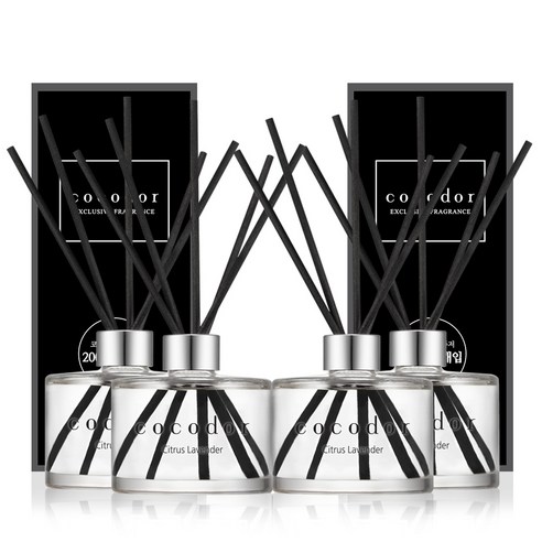 코코도르 디퓨저 200ml x 4p, 시트러스라벤더, 4개