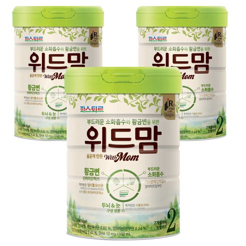 파스퇴르 위드맘 2단계, 3개, 750g