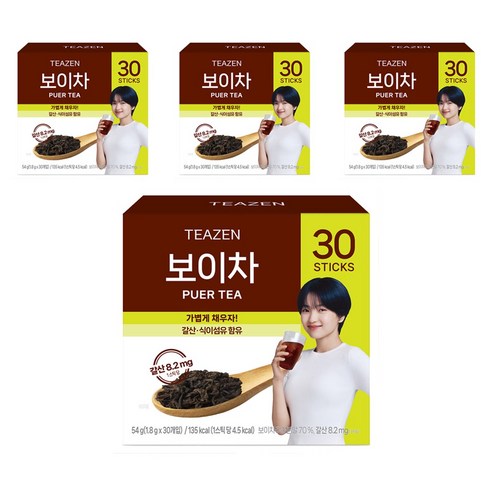 티젠 보이차 추출분말, 1.8g, 30개입, 4개