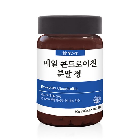 청년곡창 매일 콘드로이친 분말 정 60g, 100정, 1개