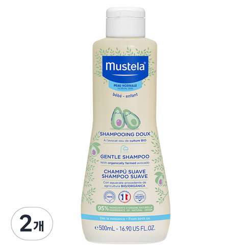   Mustella Gentle Infant Shampoo, 500 ml, 2p