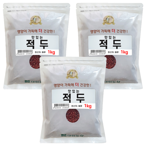 대한농산 맛있는 적두, 1kg, 3개