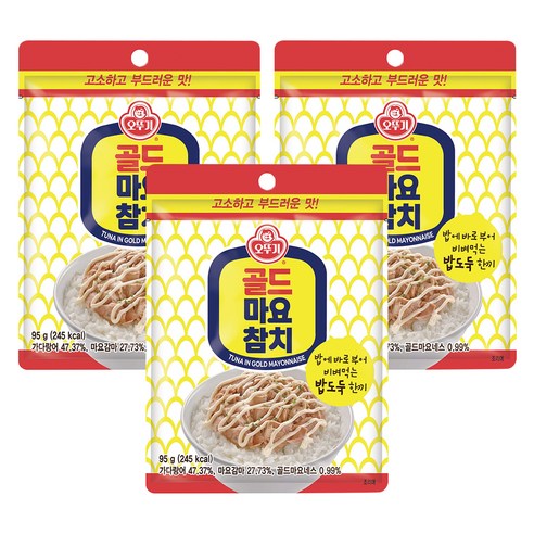 오뚜기 골드마요참치 파우치, 95g, 3개
