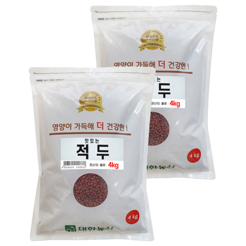 대한농산 맛있는 적두, 4kg, 2개