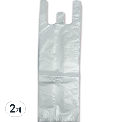 생활을그리다 음료용 비닐 쇼핑백 100 x 60 x 355 mm 100p, 중(M), 2개
