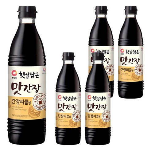청정원 맛간장 간장피클용, 840ml, 5개