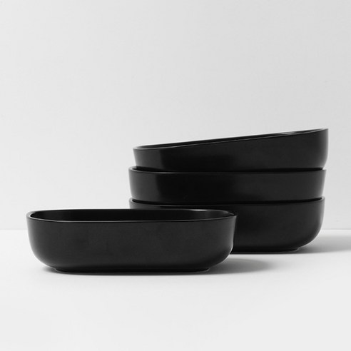 보울보울 레트로라인 오발볼 18cm, 미드나잇블랙, 4개입