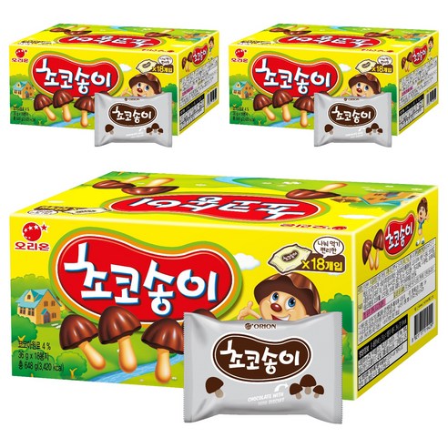 초코송이, 648g, 3개