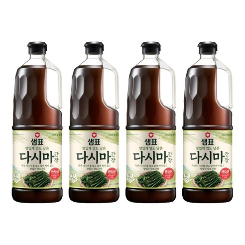 샘표 다시마 간장, 1.7L, 4개