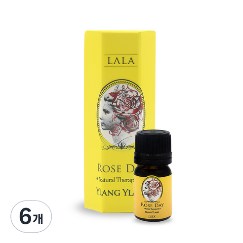 라라 로즈데이 여성청결제 일랑일랑, 5ml, 6개