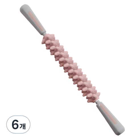 ADUNE 프리미엄 릴렉스 마사지 롤러 스틱, 6개, 핑크