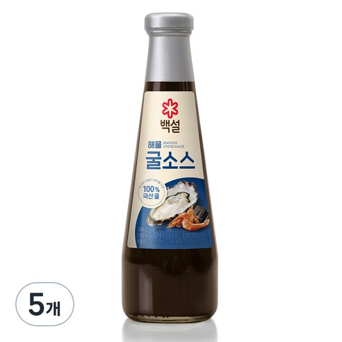 백설 해물 굴소스, 500g, 5개