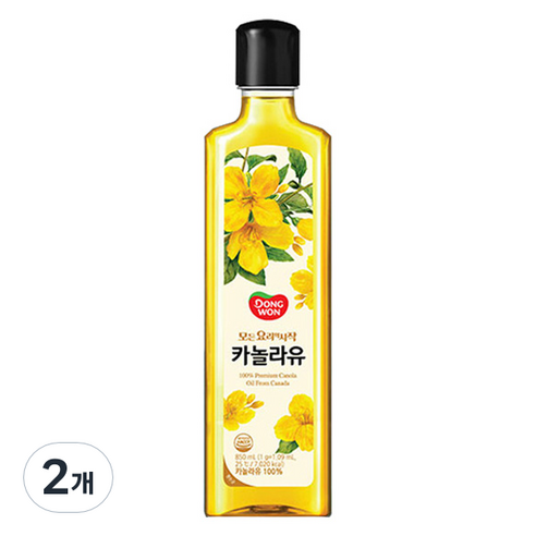 동원 카놀라유, 850ml, 2개