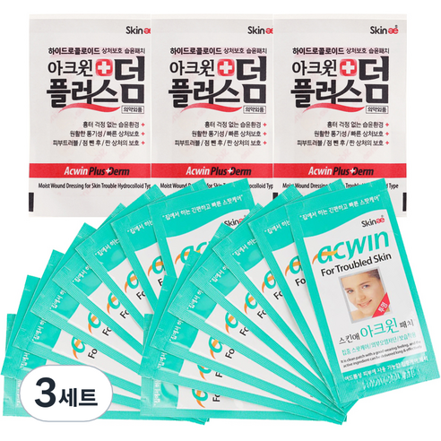스킨애 아크윈 스팟패치 16p + 플러스덤 3p, 3세트