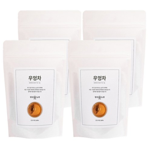 청년농원 저온가공 우엉차 삼각티백, 50개입, 4개, 1g