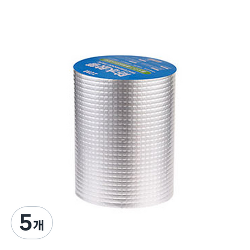 에스에스오토파츠 부틸 방수 보수 테이프 러버 10cm x 5m, 5개