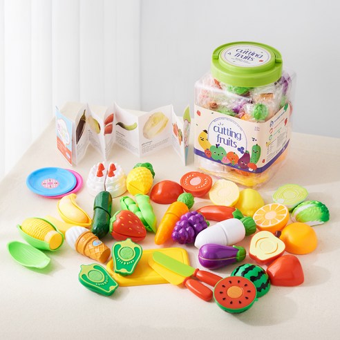 안전하고 즐거운 칼질 놀이로 아이의 성장 발달을 돕는 플레이맥스 과일 자르기 소꿉놀이 세트