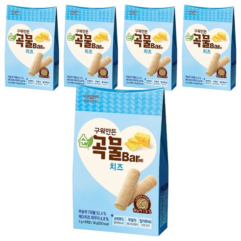 일동후디스 구워만든 순곡물바, 치즈, 40g, 5개
