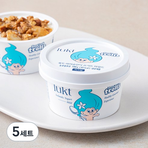 룩트 아이슬란딕 요거트 마일드 100g + 허니스틱 15g + 그래놀라 클러스터 25g, 140g, 5세트