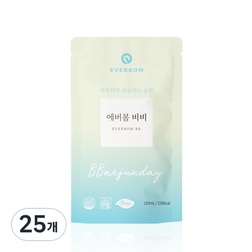 에버봄 비비 애프터, 25개, 120ml