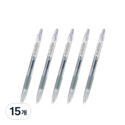 파이롯트 쥬스 젤잉크펜 0.38mm, 그레이, 15개