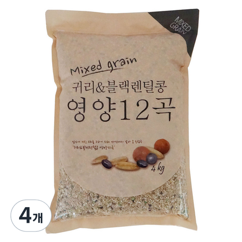 슈퍼푸드 영양 12곡, 4개, 4kg