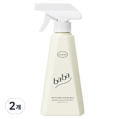 바바디토 깨끗한 토이 앤 매트 클리너, 400ml, 2개