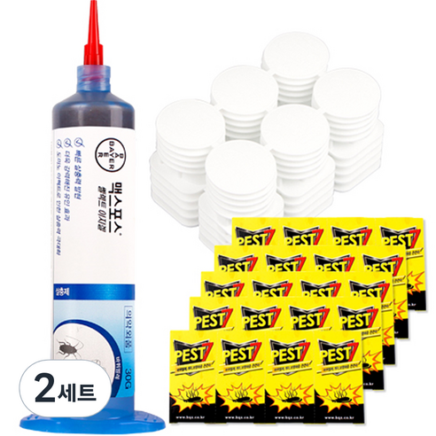 맥스포스 셀렉트 겔 바퀴벌레 살충제 30g + 페스트7 먹이캡 30p + 끈끈이 5p, 2세트