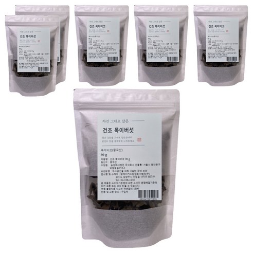 건조 목이버섯 중국산, 90g, 6개