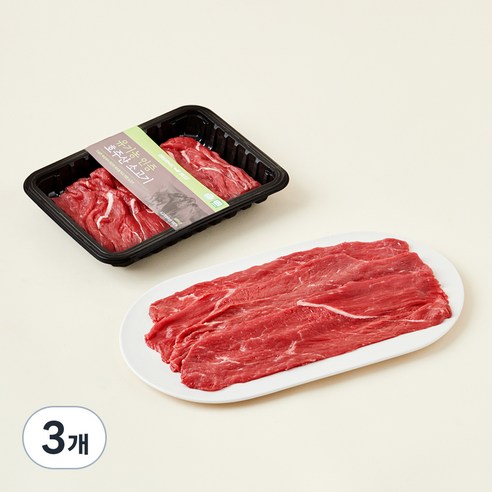 동원홈푸드 유기농 인증 정육 불고기용 (냉장), 200g, 3개