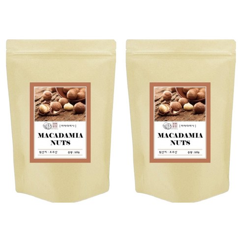 견과공장 마카다미아, 500g, 2개