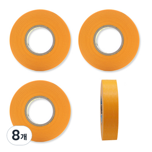 OON 마스킹 테이프 1.8cm x 50m, 8개