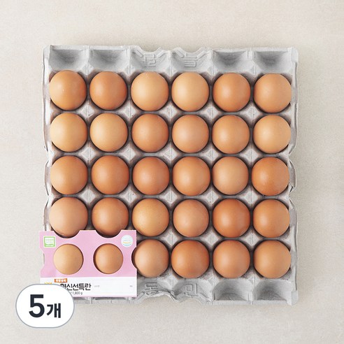 농협 무항생제 인증 신선 특란 1.8kg, 5개, 30구