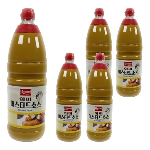 화미 머스타드소스, 1.9kg, 5개