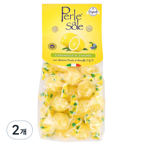 페를레디솔레 레몬맛 캔디, 200g, 2개