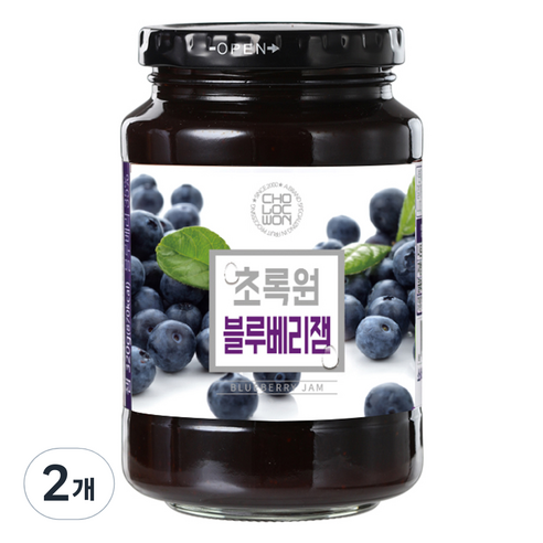 초록원 블루베리잼, 320g, 2개