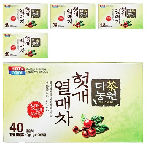 다농원 헛개열매차 티백, 1g, 40개입, 5개