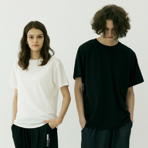 테라우드 시티쿨 드라이 남녀공용 라운드 반팔티 2매입