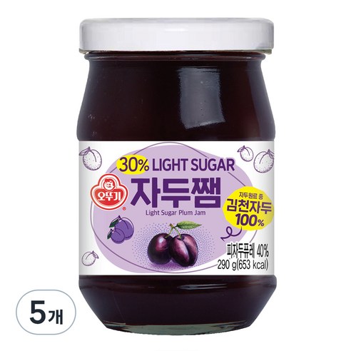 오뚜기 자두쨈, 290g, 5개