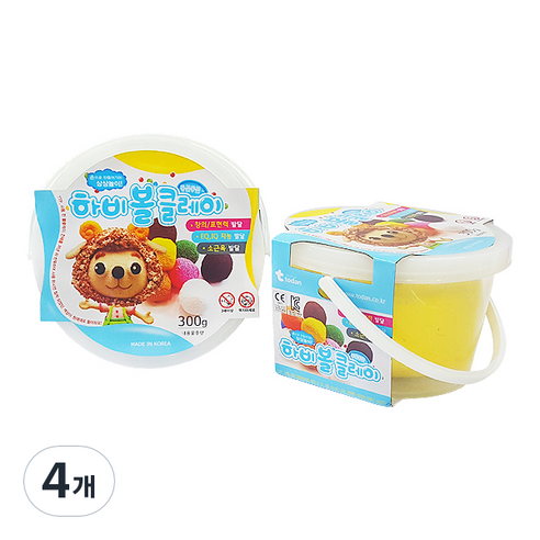 하비 볼클레이 300g, 노랑, 4개