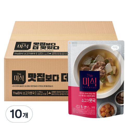 더미식 소고기뭇국, 350g, 10개
