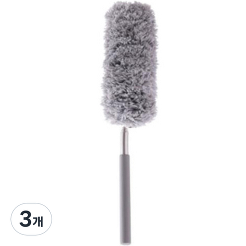클레어라 길이조절 먼지털이개, 그레이, 3개