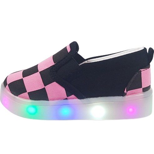 새끼발바닥 아동용 스퀘어 LED 슬립온