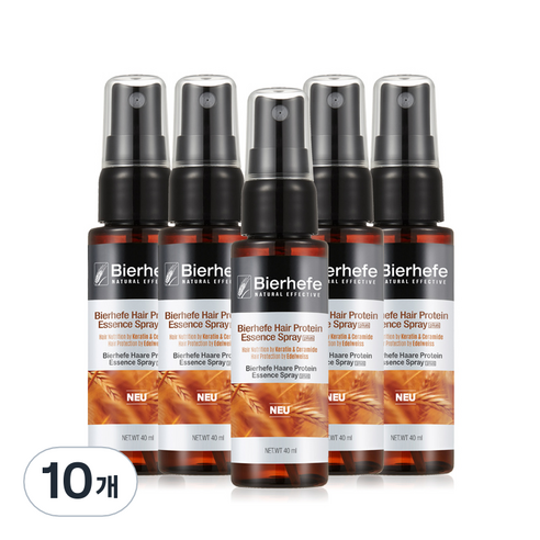 비어헤페 맥주효모 헤어단백질 스프레이, 40ml, 10개