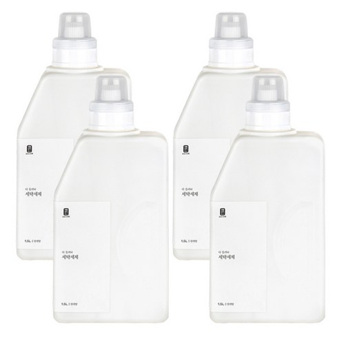생활공작소 세탁세제 릴리향, 1.5L, 4개