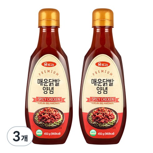 움트리 매운닭발양념, 450g, 3개