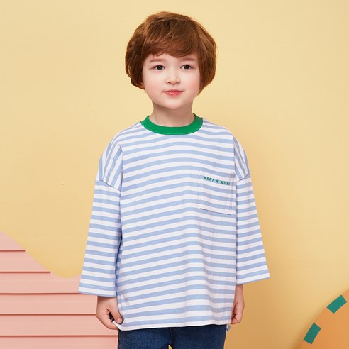 마리앤모리 아동용 리오 스트라이프 티셔츠