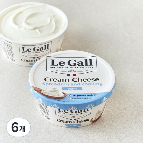르갈 크림치즈 플레인, 150g, 1개입, 6개