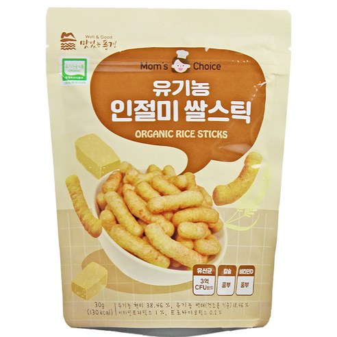 맛있는풍경 유기농 쌀스틱, 딸기, 30g, 3개