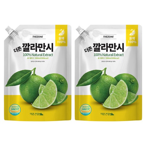 더존건강 깔라만시 원액, 1L, 2개